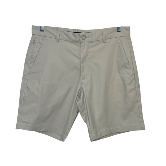 St Johns Bay Classic Shorts Mens Size 34 Beige Casual Summer Golf - Picture 1 of 7